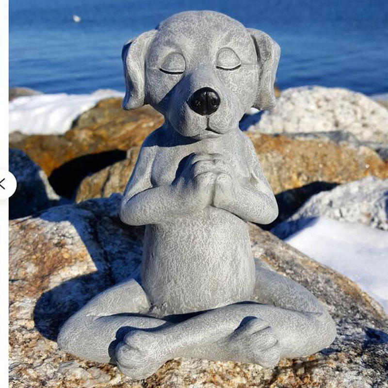Dog/Cat/Frog Buddha Meditation Dog Statue Zen Statue Decoration