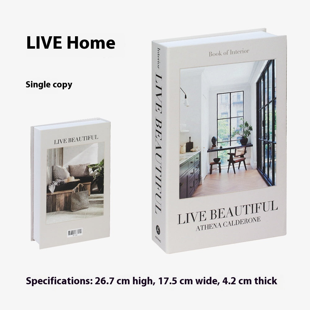 Faux Book Decor.  Fake Book Decoration Props for Home Decor.